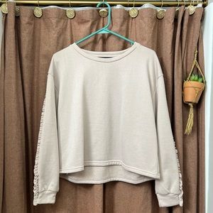 lighttt pink cropped sweater